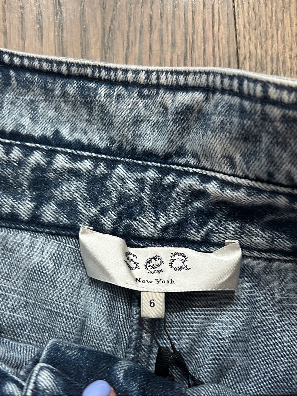 Sea New York Jocelyn Acid Wash Denim NWT - Picture 5 of 13